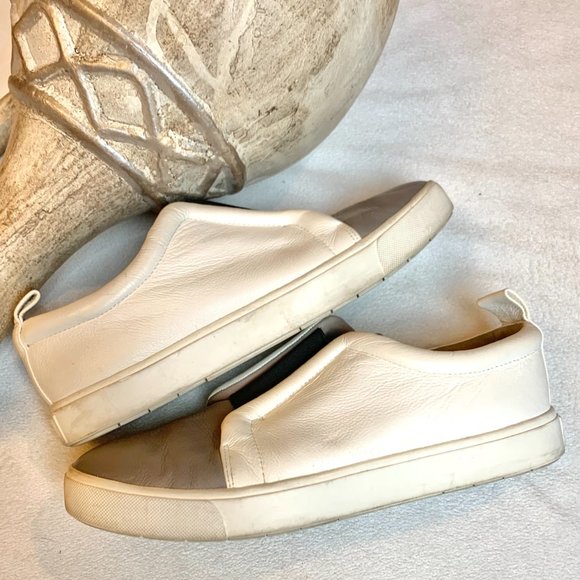 Vince Caden Slip On Sneakers Leather Textile Skate - Picture 10 of 14